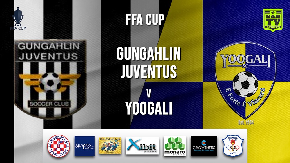 MINI GAME: FFA Cup Qualifying Canberra Round 3 - Gungahlin Juventus v Yoogali SC Slate Image