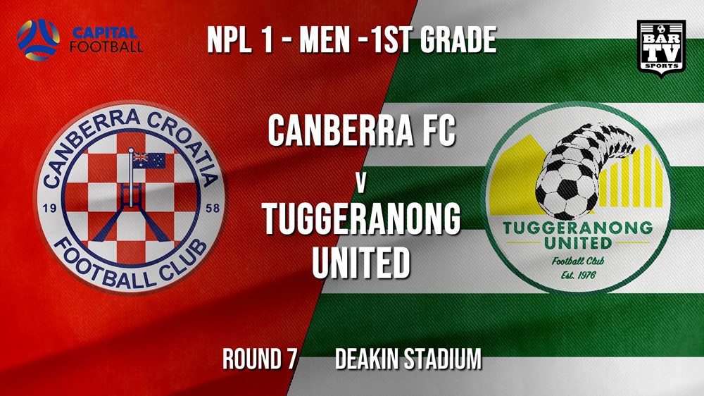 NPL - CAPITAL Round 7 - Canberra FC v Tuggeranong United FC Slate Image