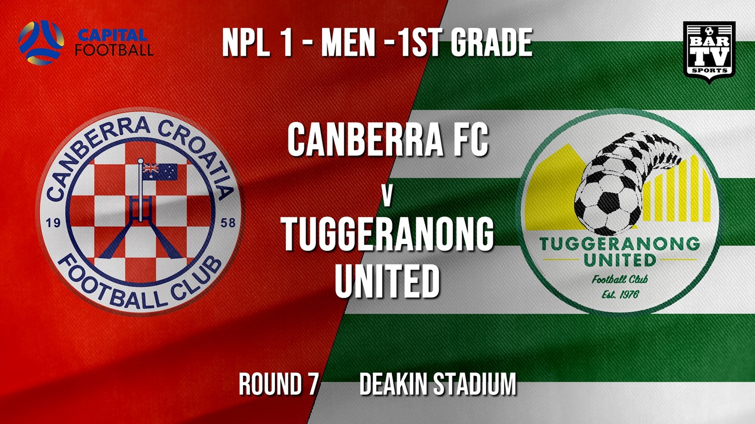 NPL - CAPITAL Round 7 - Canberra FC v Tuggeranong United FC Minigame Slate Image