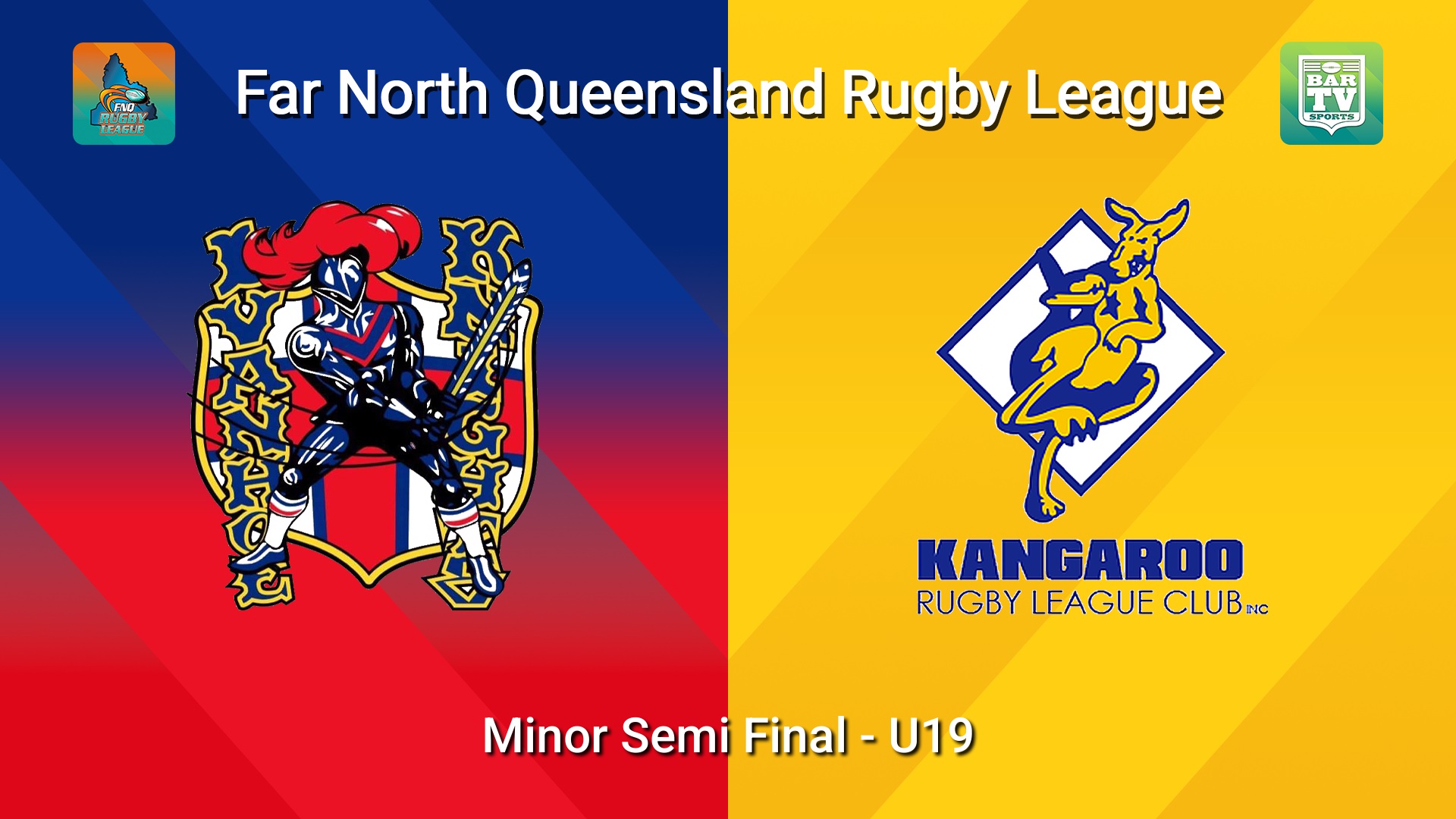 260815-video-FNQ Rugby League Minor Semi Final - O'Neills U19s - Ivanhoe Knights  v Cairns Kangaroos Slate Image