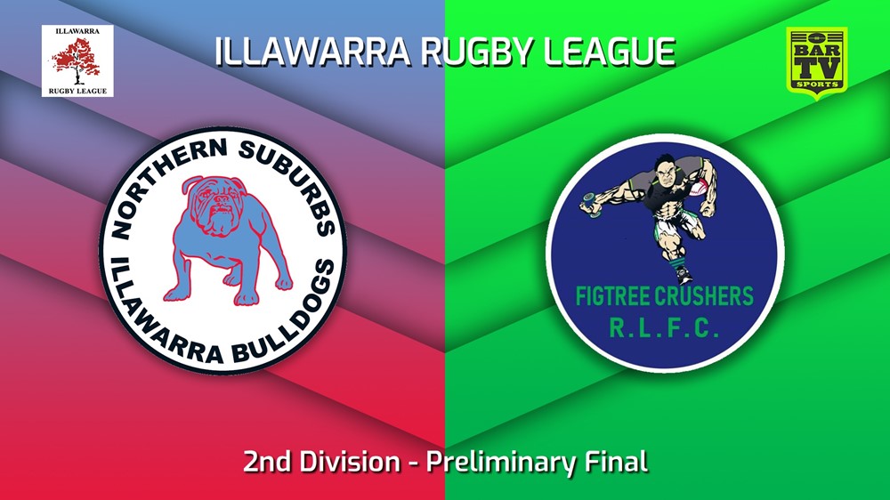 220827-Illawarra Preliminary Final - 2nd Division - Northern Suburbs Bulldogs v Figtree Crushers Slate Image