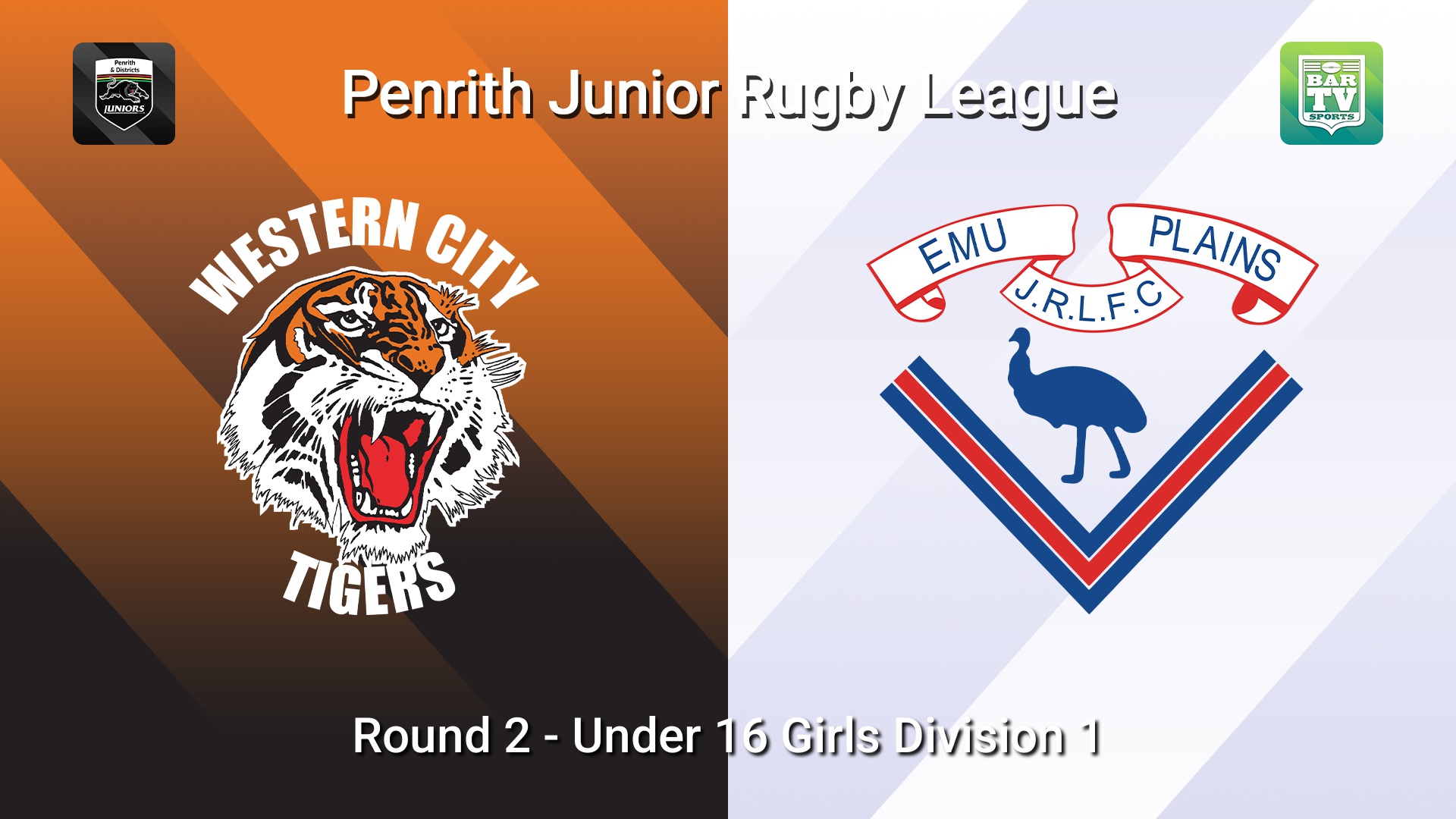 260502-video-Penrith & District Junior Rugby League Round 2 - Under 16 Girls Division 1 - Western City Tigers v Emu Plains Slate Image