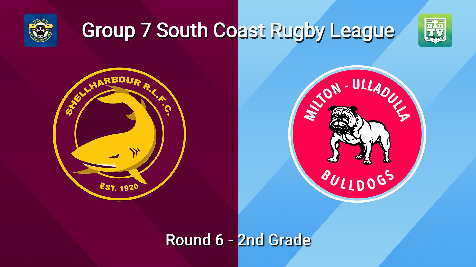 260523-video-South Coast Round 6 - 2nd Grade - Shellharbour Sharks v Milton-Ulladulla Bulldogs Slate Image