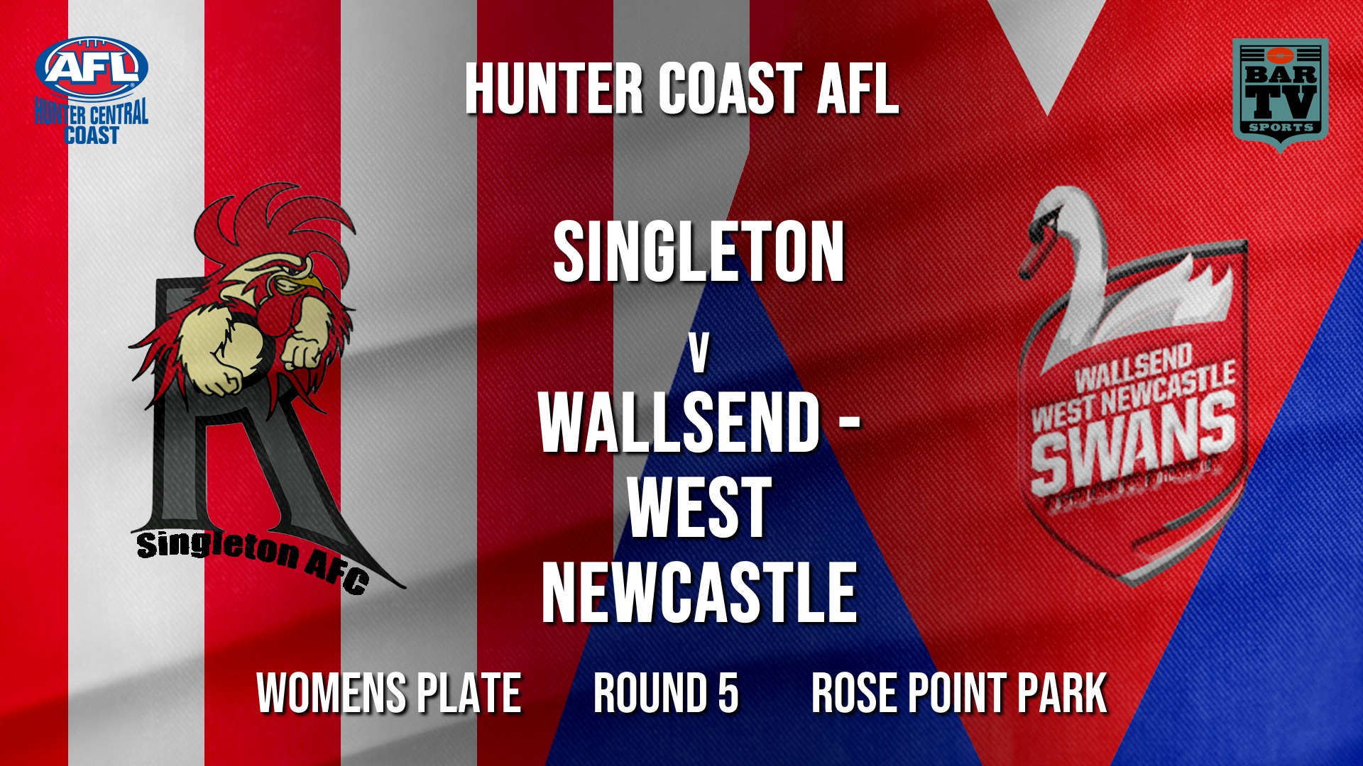 AFL HCC Round 5 - Women's Plate - Singleton Roosters v Wallsend - West Newcastle  (1) Slate Image