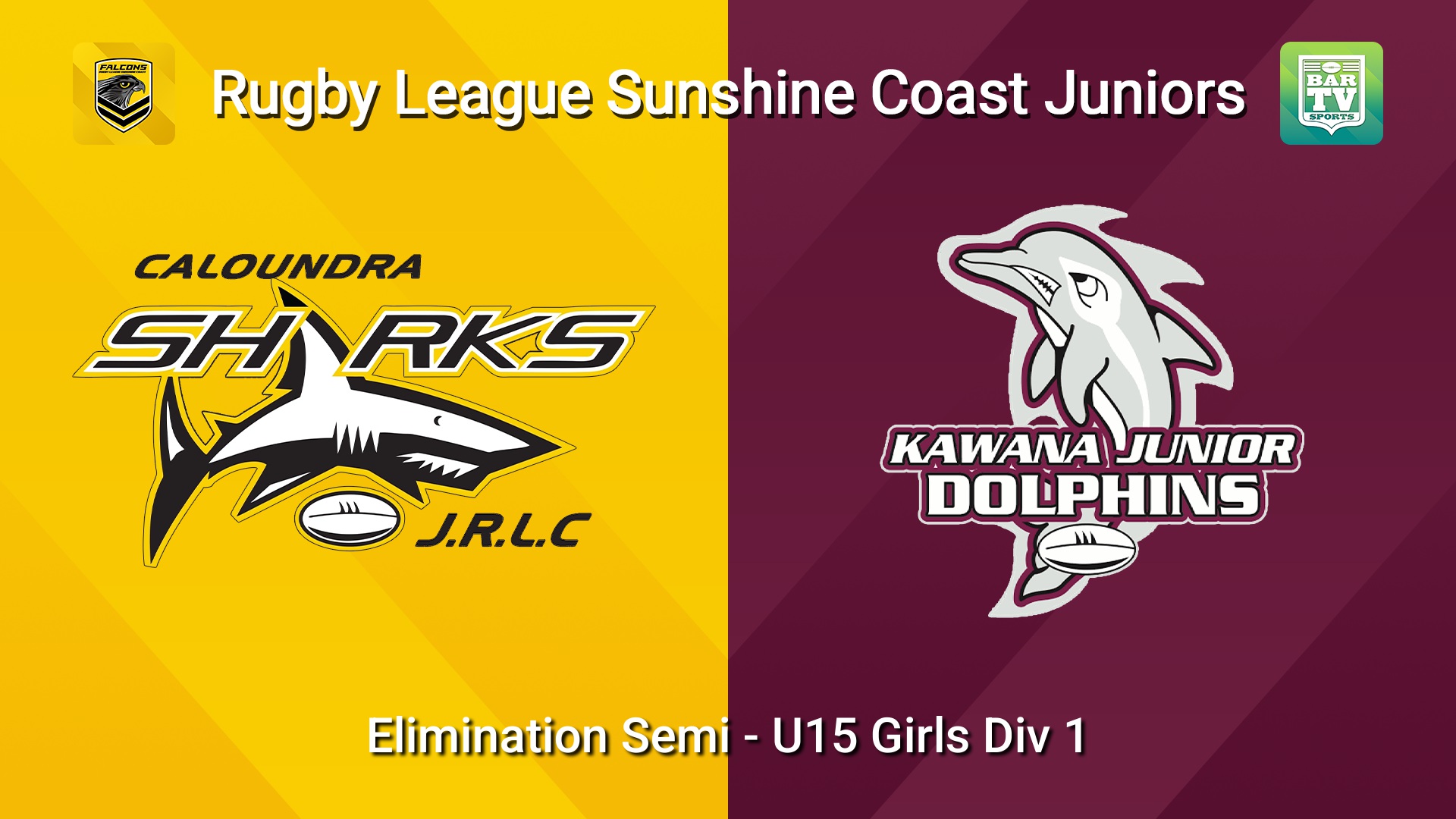 260821-video-Sunshine Coast Junior Rugby League Elimination Semi - U15 Girls Div 1 - Caloundra Sharks JRL v Kawana Dolphins JRL Slate Image