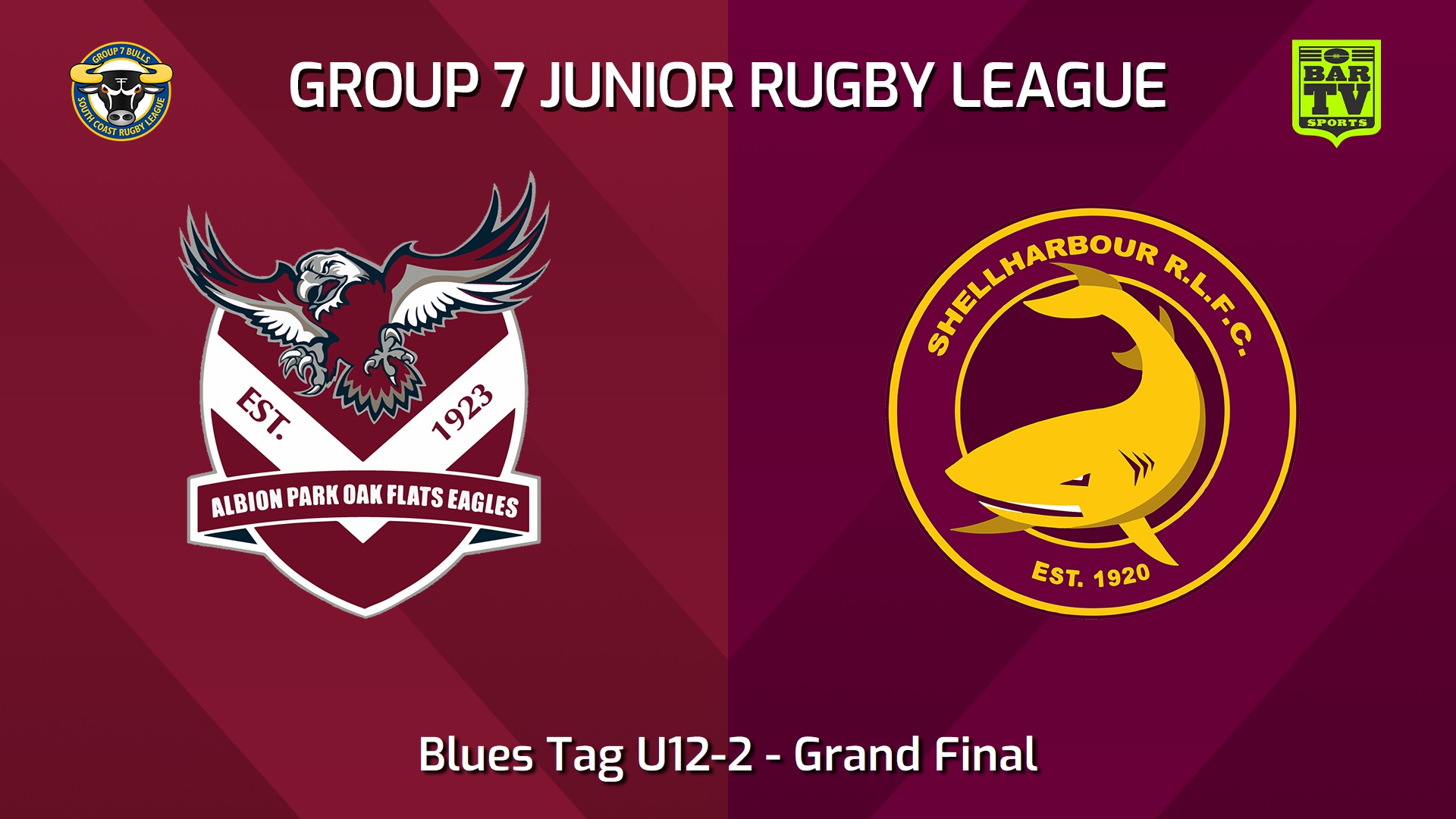 240810-video-South Coast Juniors Grand Final - Blues Tag U12-2 - Albion Park Oak Flats Eagles v Shellharbour Sharks Slate Image