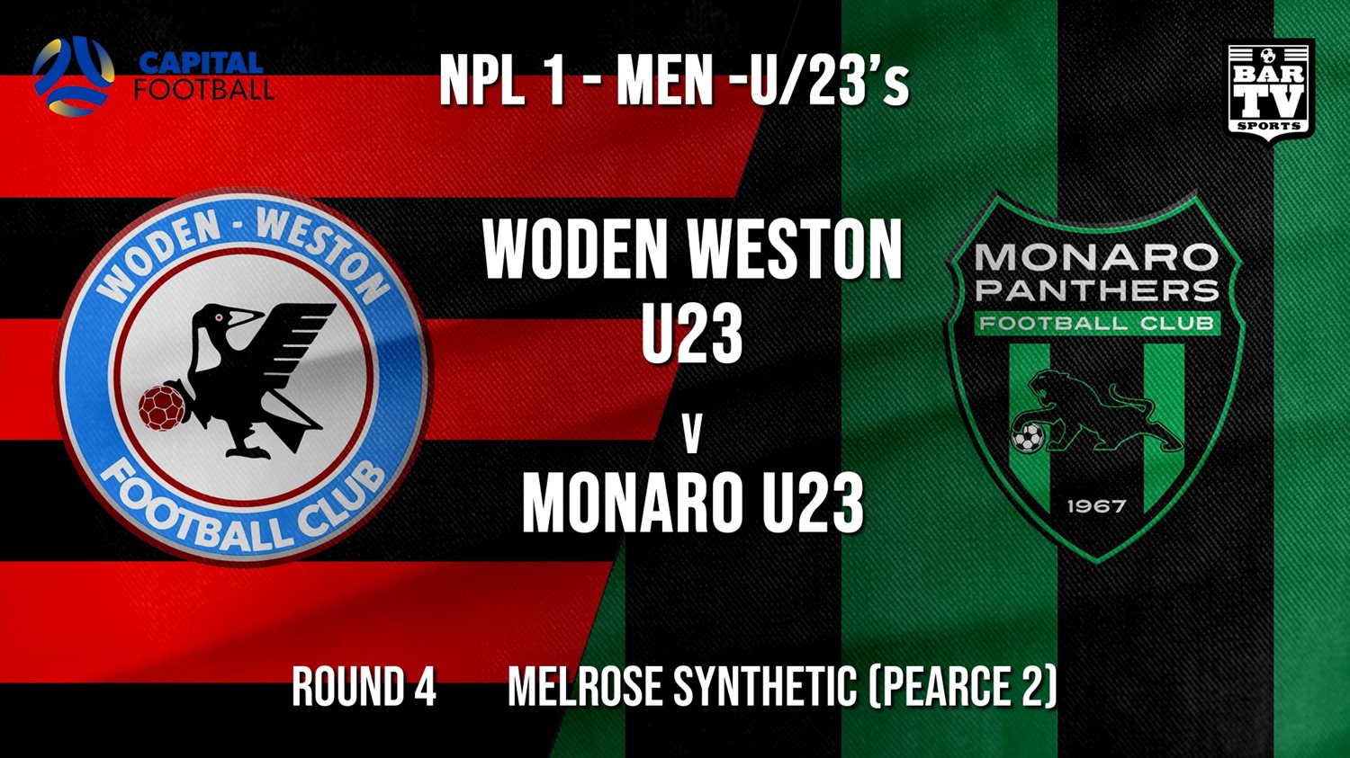 NPL1 Men - U23 - Capital Football  Round 4 - Woden Weston U23 v Monaro Panthers U23 Minigame Slate Image