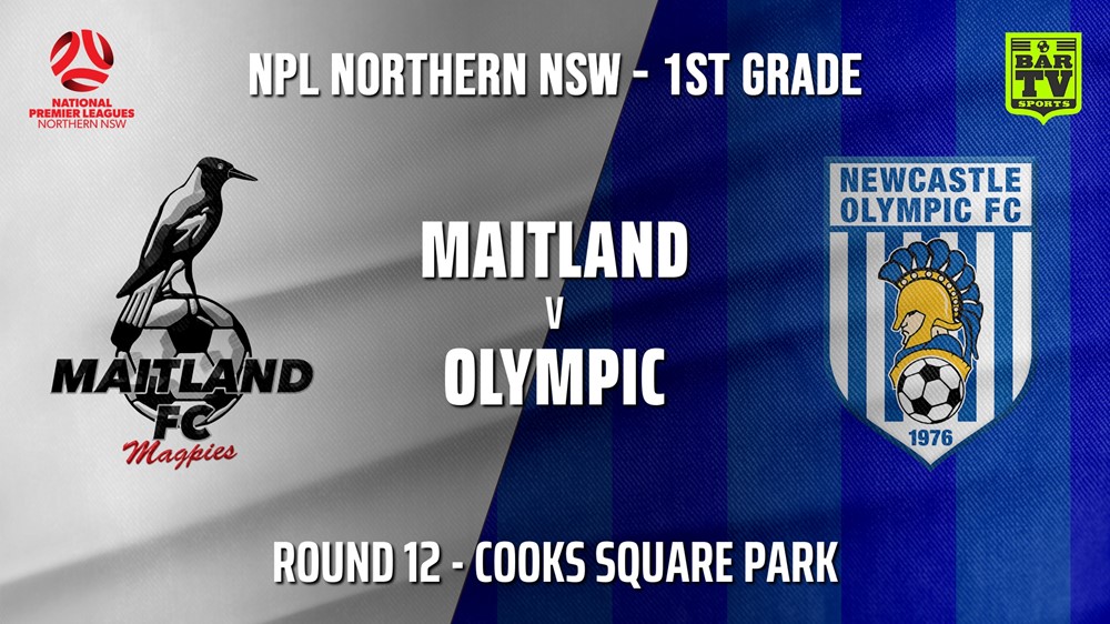 210627-NNSW NPL Round 12 - Maitland FC v Newcastle Olympic Slate Image