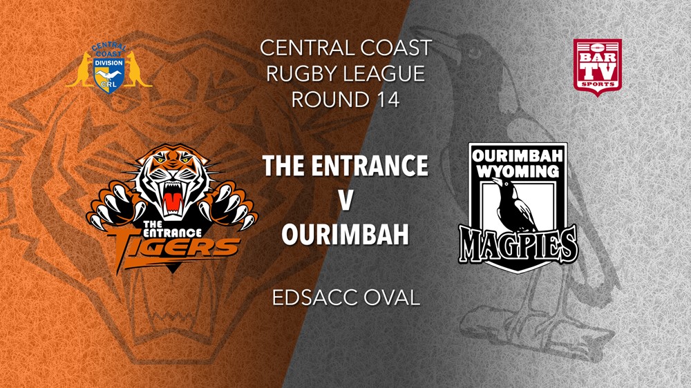 CCRL Round 14 - 1st Grade - The Entrance Tigers v Ourimbah Wyoming Magpies Slate Image