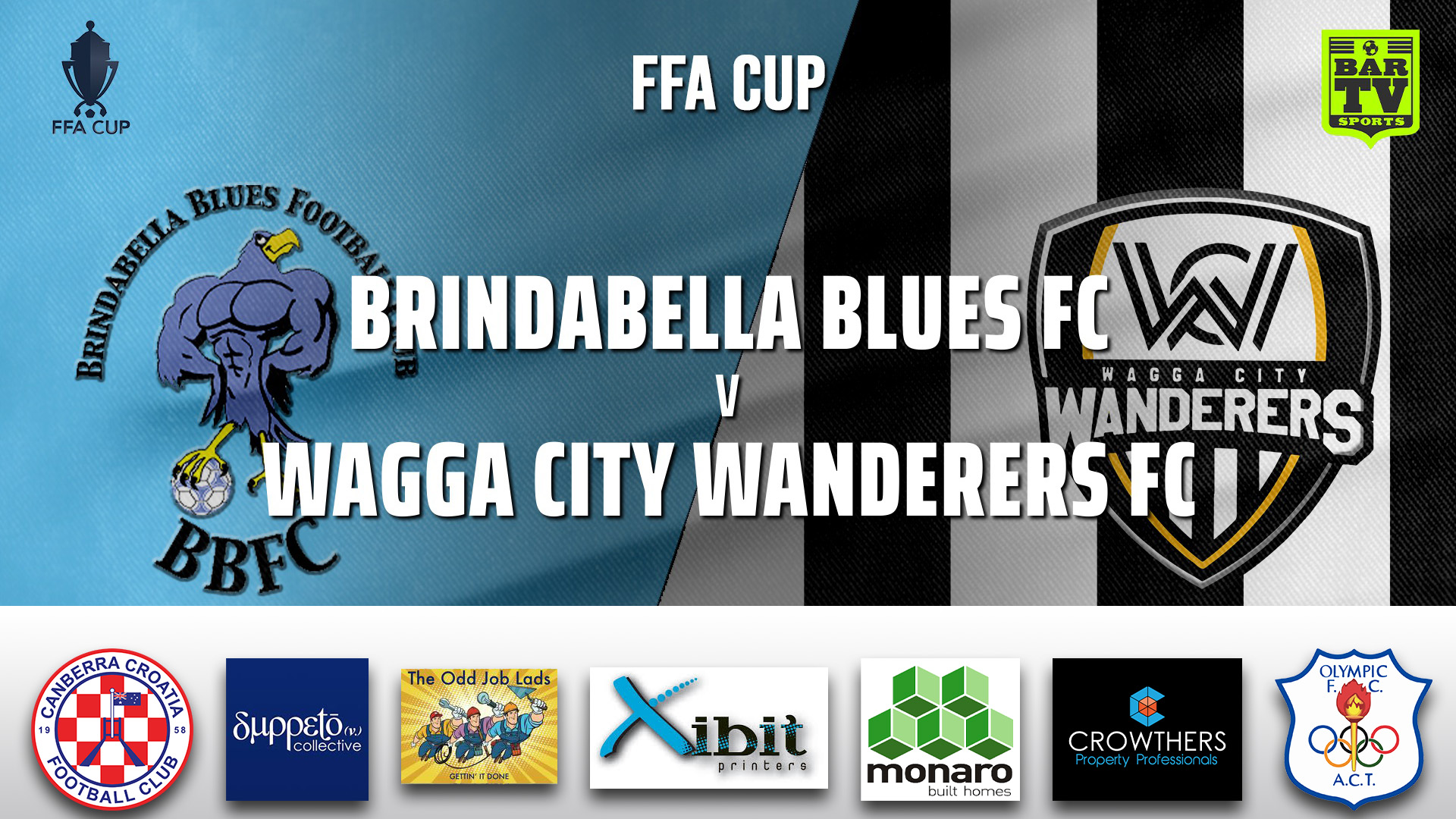 FFA Cup Qualifying Canberra Brindabella Blues FC v Wagga City Wanderers FC Slate Image