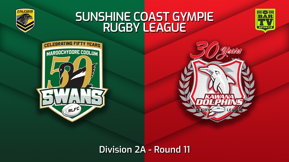 220702-Sunshine Coast RL Round 11 - Division 2A - Maroochydore Swans v Kawana Dolphins Slate Image
