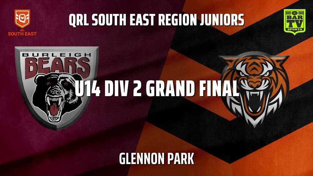 210731-QRL South East Region Juniors U14 Div 2 Grand Final - 14 Girls - Burleigh Bears Juniors v Eastern Suburbs Tigers Slate Image