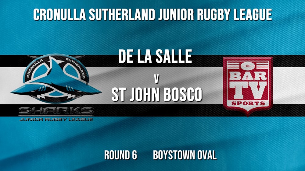 Cronulla JRL Round 6 - U/15 Blue Tag - De La Salle v St John Bosco Slate Image