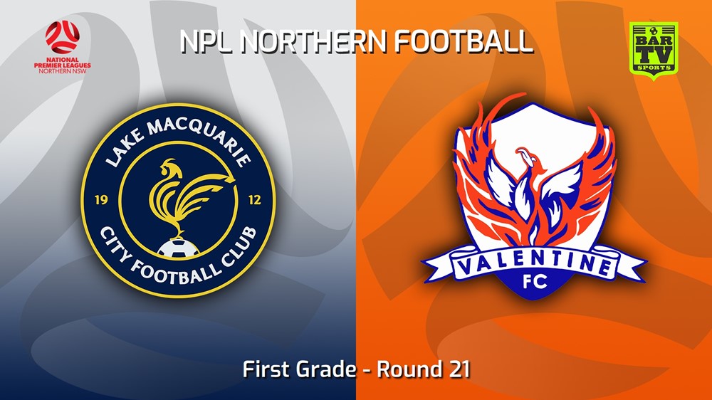 230809-NNSW NPLM Round 21 - Lake Macquarie City FC v Valentine Phoenix FC Slate Image