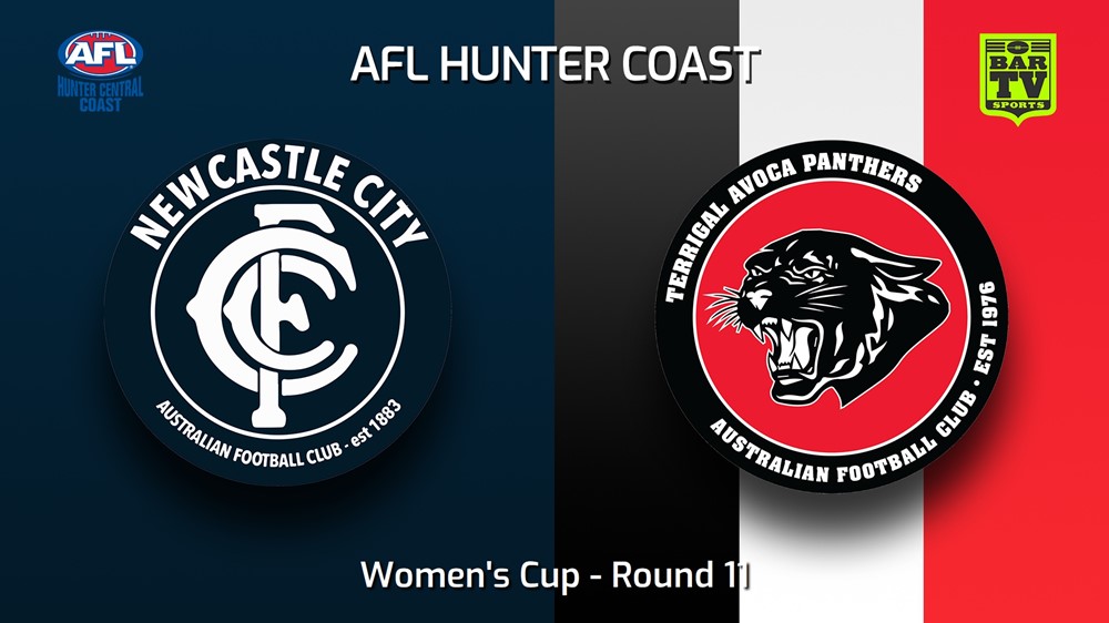 230708-AFL Hunter Central Coast Round 11 - Women's Cup - Newcastle City  v Terrigal Avoca Panthers Slate Image