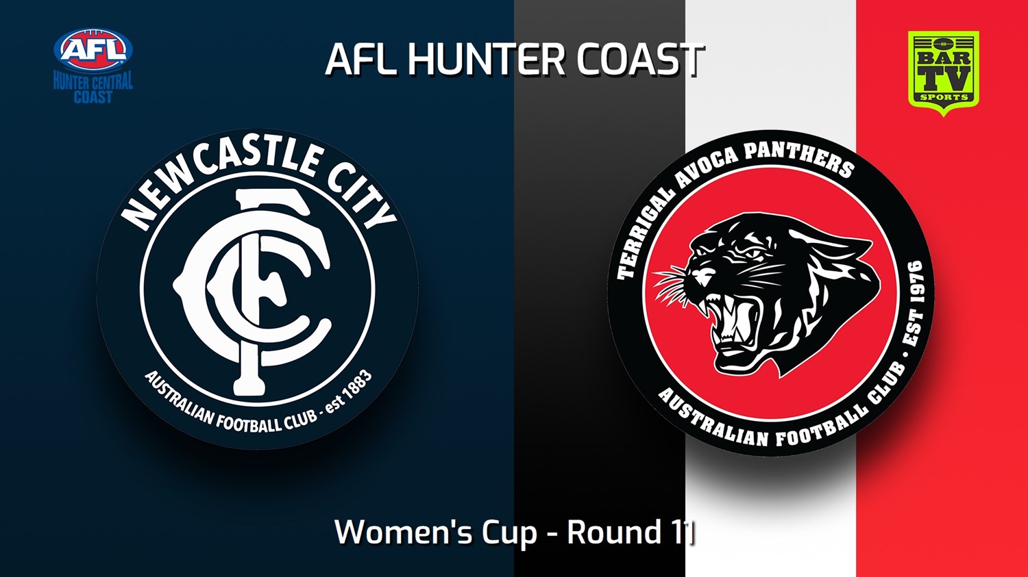 230708-AFL Hunter Central Coast Round 11 - Women's Cup - Newcastle City  v Terrigal Avoca Panthers Minigame Slate Image