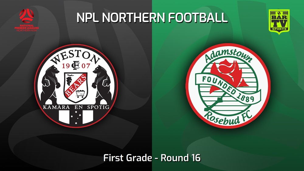 MINI GAME: NNSW NPLM Round 16 - Weston Workers FC v Adamstown Rosebud FC Slate Image