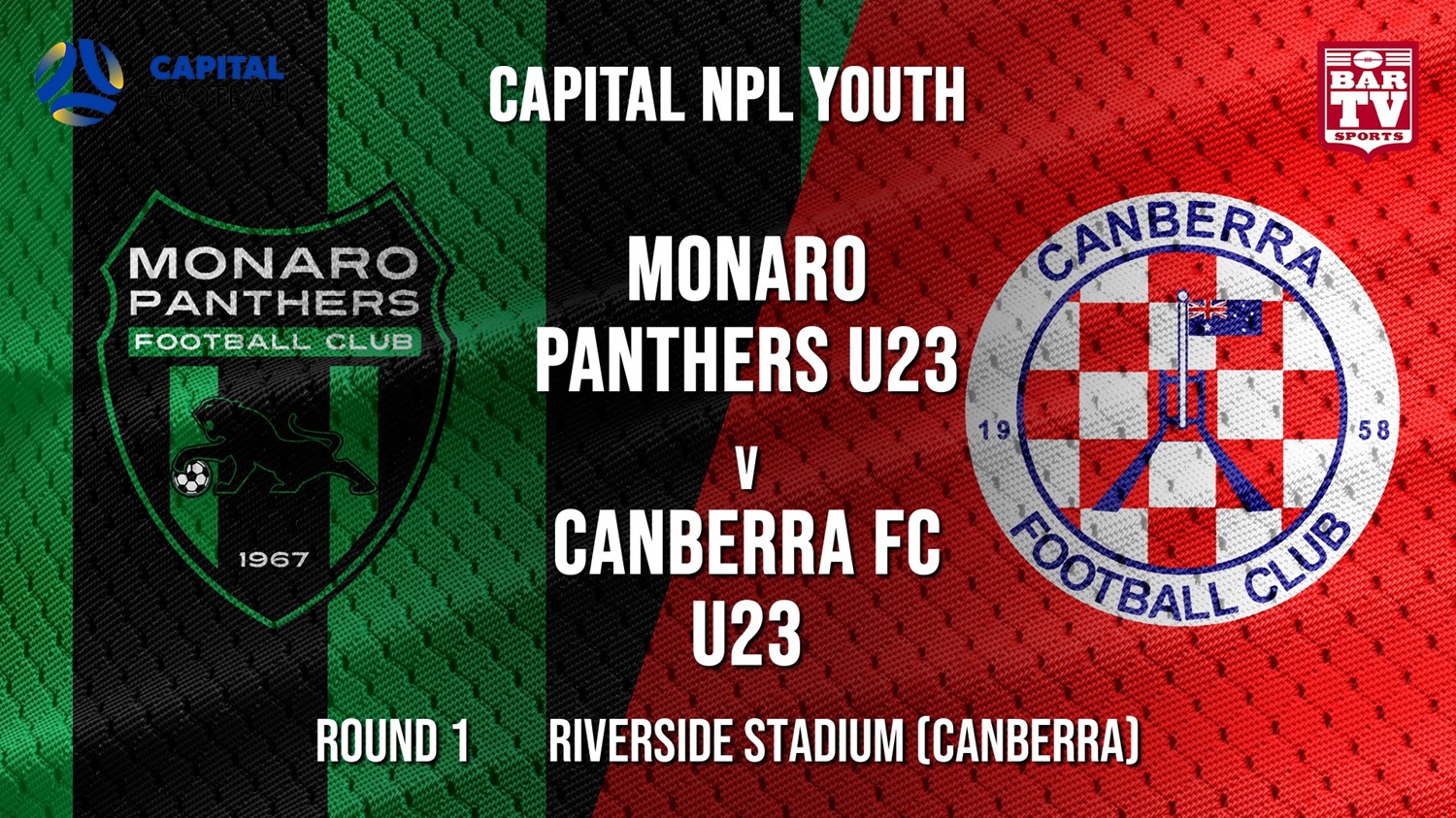 NPL Youth - Capital Round 1 - Monaro Panthers U23 v Canberra FC U23 Minigame Slate Image