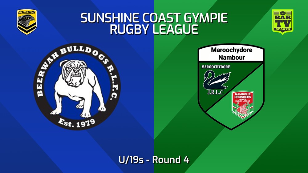 240427-video-Sunshine Coast RL Round 4 - U/19s - Beerwah Bulldogs v Maroochydore/Nambour Slate Image