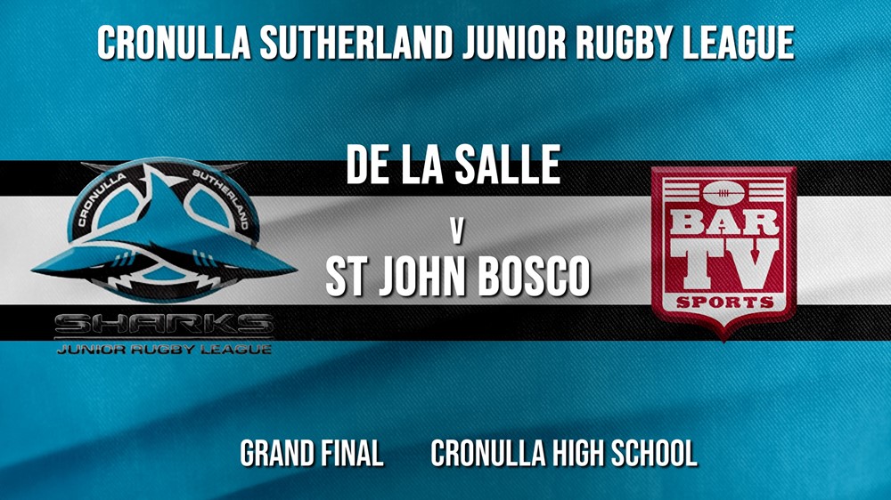 Cronulla JRL Grand Final - Blue Tag U/9s Gold - De La Salle v St John Bosco Slate Image