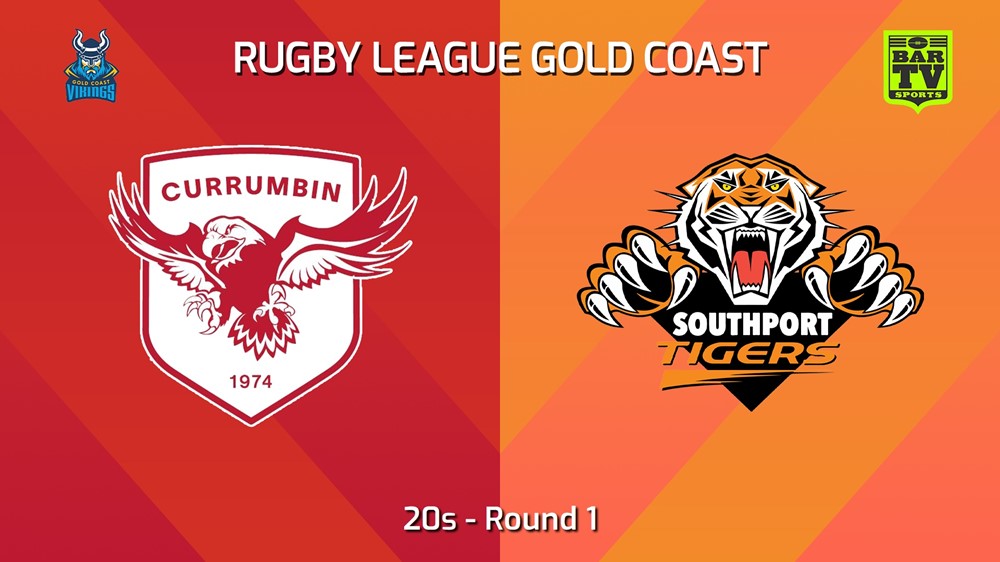 240421-video-Gold Coast Round 1 - 20s - Currumbin Eagles v Southport Tigers Slate Image