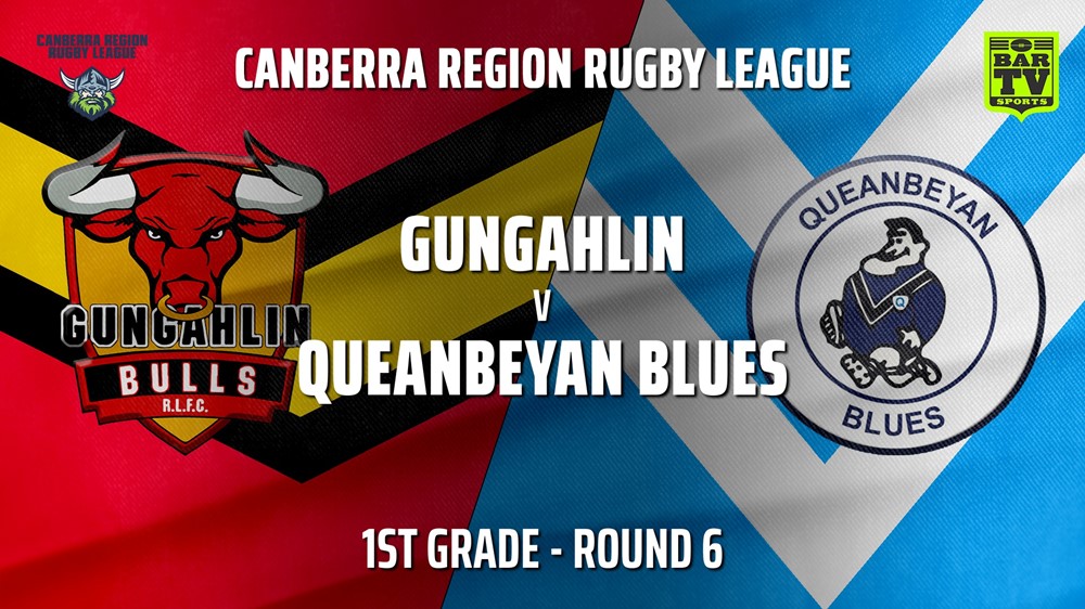 210522-CRRL Round 6 - 1st Grade - Gungahlin Bulls v Queanbeyan Blues Slate Image