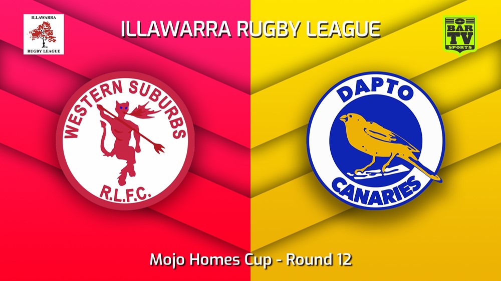 220724-Illawarra Round 12 - Mojo Homes Cup - Western Suburbs Devils v Dapto Canaries Slate Image