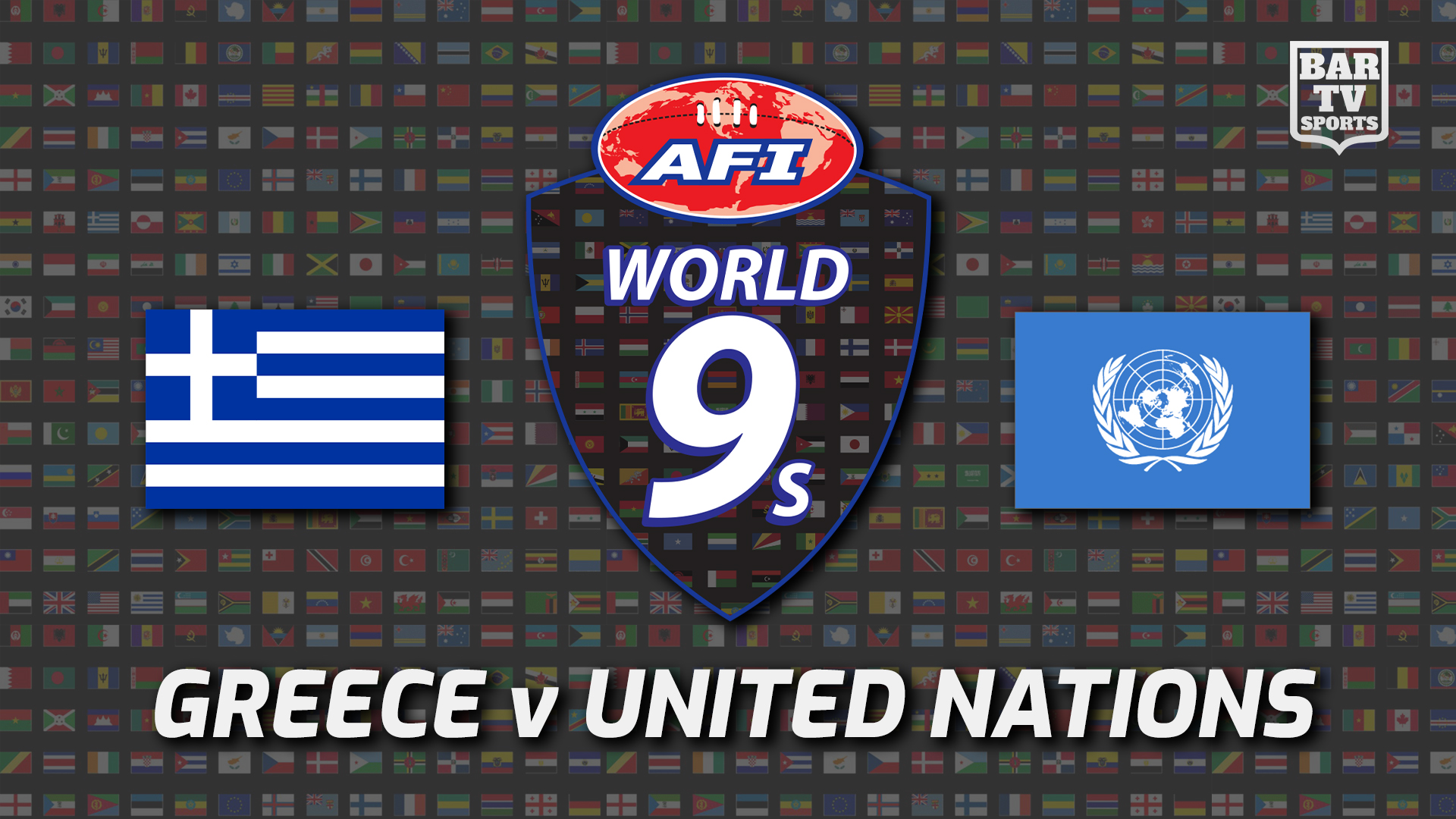 220219-Australian Football International Round 3 - World 9's - United Nations (women's) v Greece (Women's) Slate Image