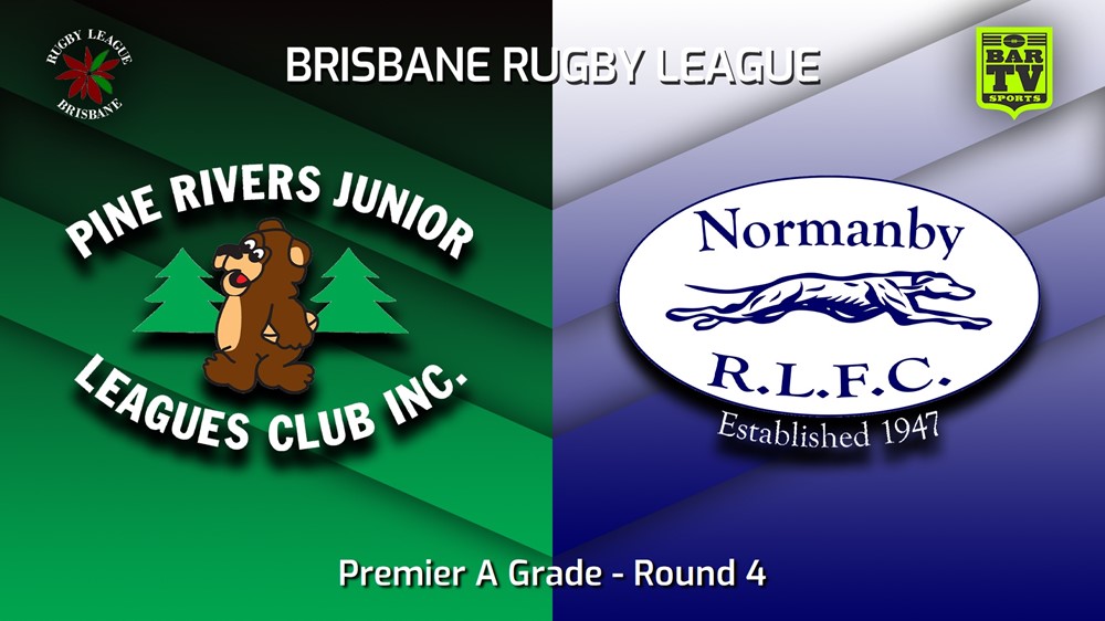 230415-BRL Round 4 - Premier A Grade - Pine Rivers Bears v Normanby Hounds Slate Image