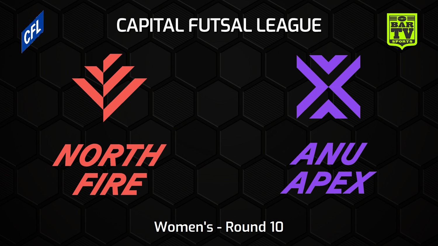 240128-Capital Football Futsal Round 10 - Women's - North Canberra Fire v ANU Apex Minigame Slate Image