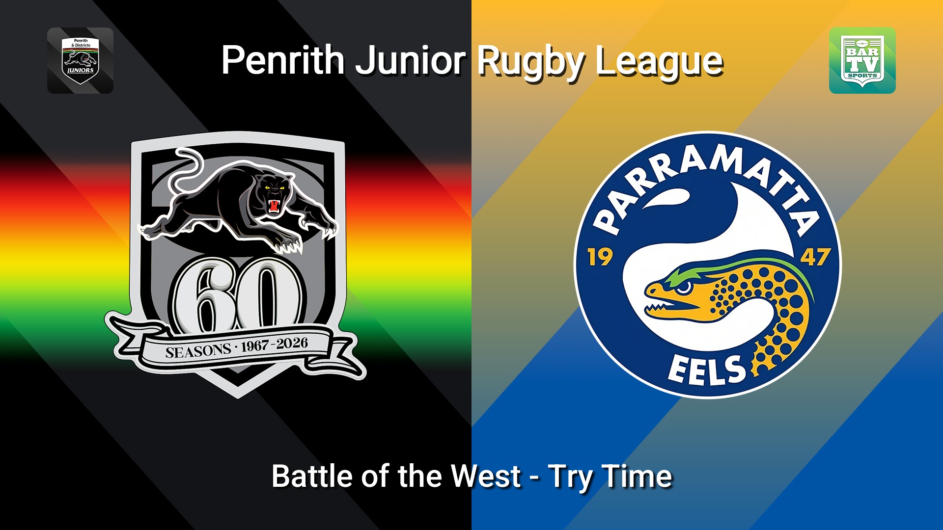 260919-video-Penrith & District Junior Rugby League Battle of the West - Try Time - Penrith Panthers v Parramatta Eels Slate Image