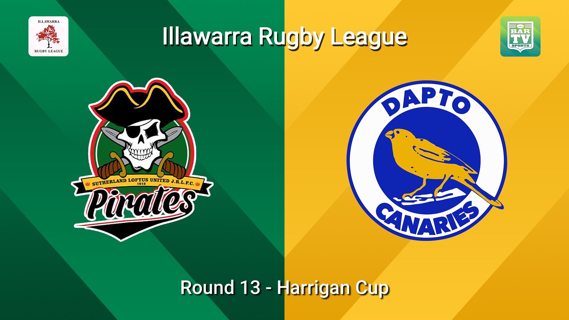 260809-video-Illawarra Round 13 - Harrigan Cup - Sutherland Loftus Pirates v Dapto Canaries Slate Image