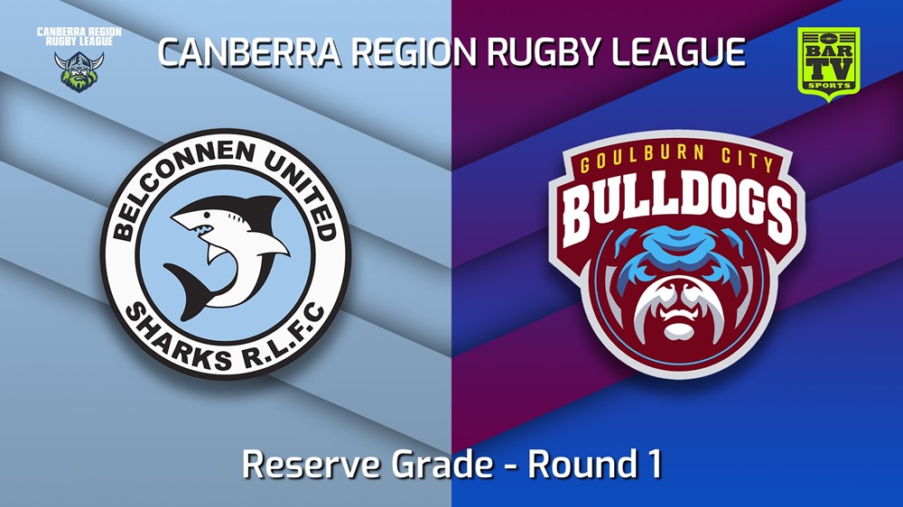 220402-Canberra Round 1 - Reserve Grade - Belconnen United Sharks v Goulburn City Bulldogs Slate Image