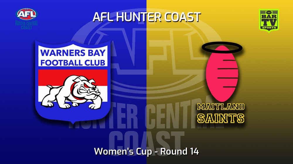MINI GAME: AFL Hunter Central Coast Round 14 -  Men's Shield - Warners Bay Bulldogs v Maitland Saints Slate Image