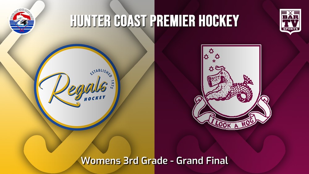 230916-Hunter Coast Premier Hockey Grand Final - Womens 3rd Grade - Regals v University Seapigs Slate Image