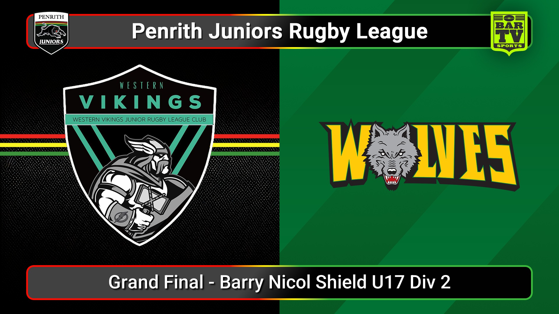250913-video-Penrith & District Junior Rugby League Grand Final - Barry Nicol Shield U17 Div 2 - Western Vikings v Windsor Wolves Slate Image
