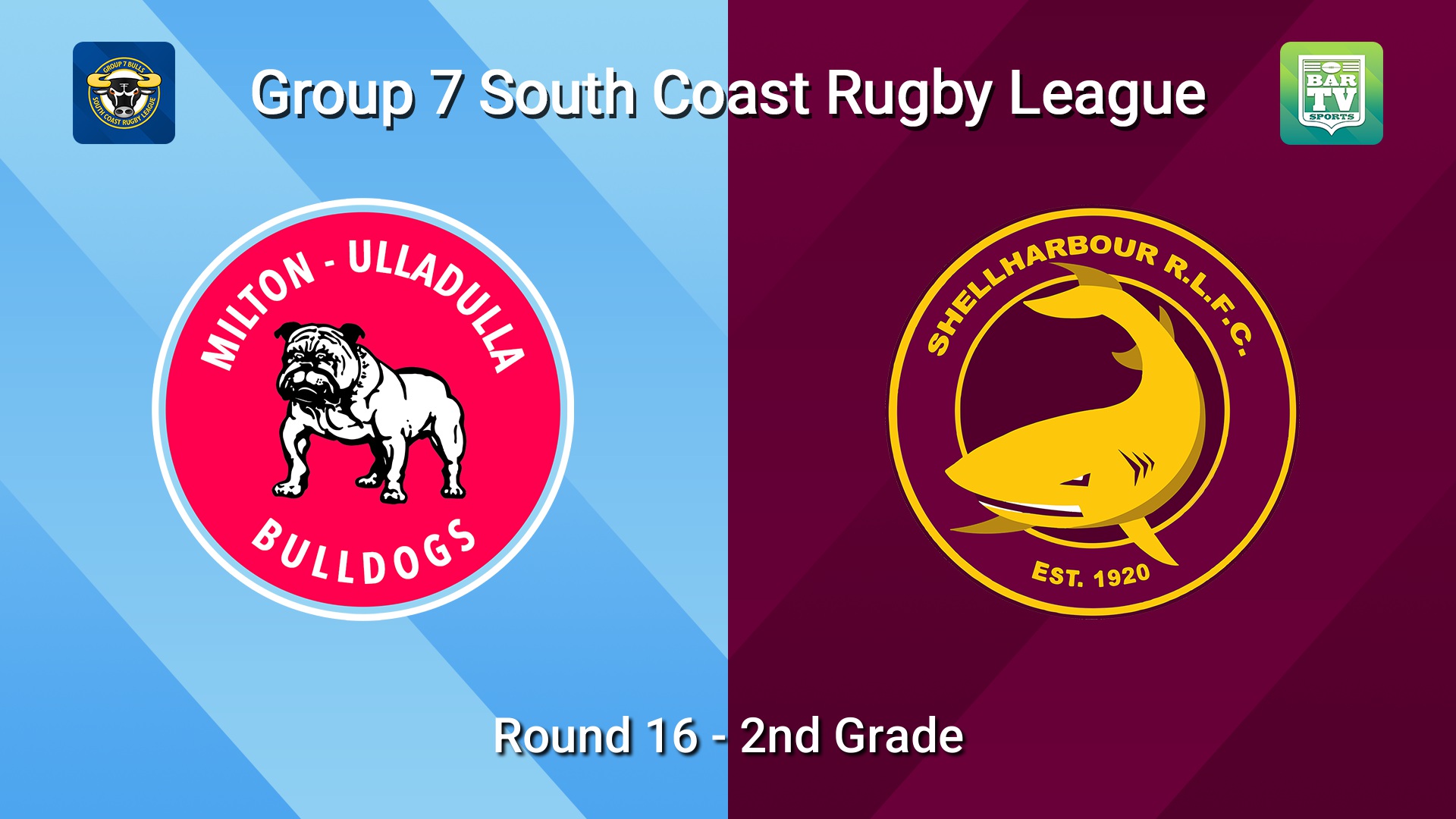 260823-video-South Coast Round 16 - 2nd Grade - Milton-Ulladulla Bulldogs v Shellharbour Sharks Slate Image