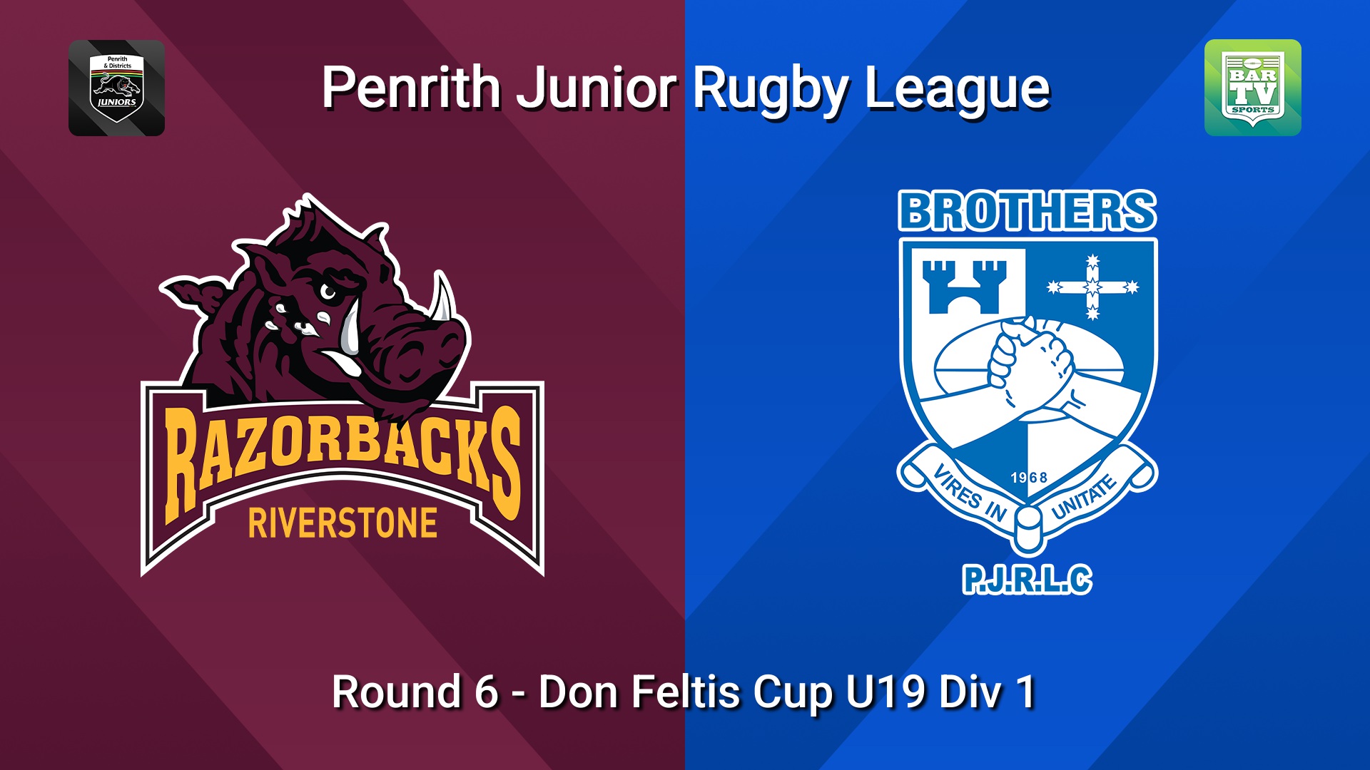 260517-video-Penrith & District Junior Rugby League Round 6 - Don Feltis Cup U19 Div 1 - Riverstone v Brothers Slate Image
