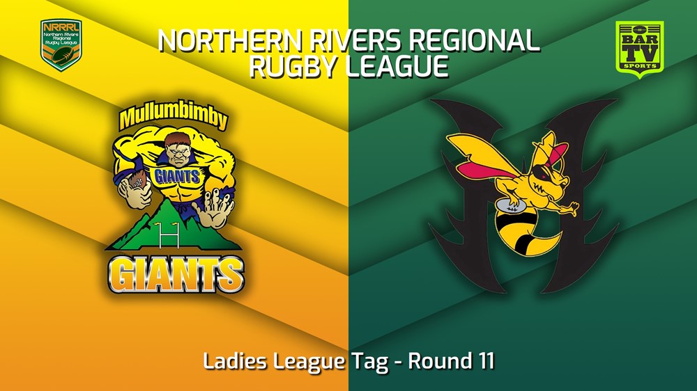 230702-Northern Rivers Round 11 - Ladies League Tag - Mullumbimby Giants v Cudgen Hornets Minigame Slate Image