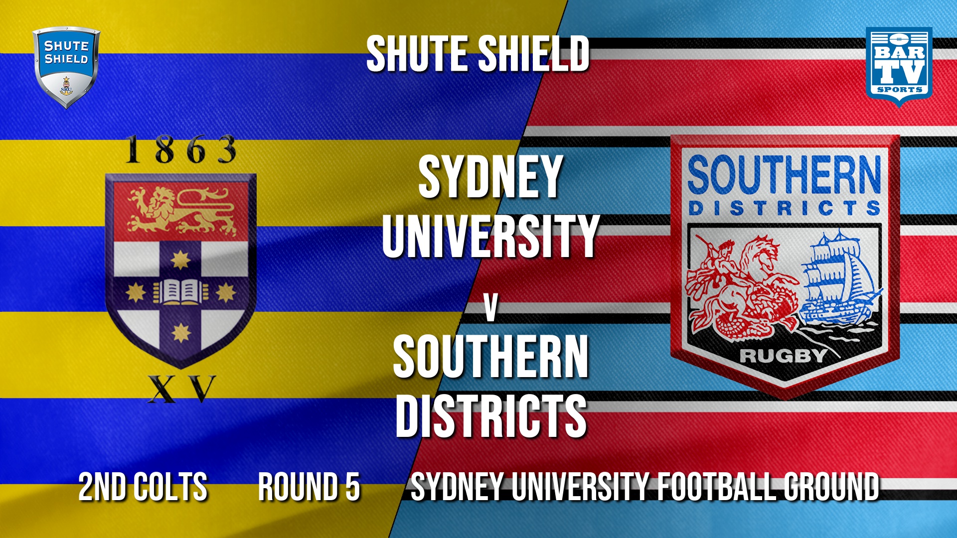 Shute Shield Round 5 - 2nd Colts - Sydney University v Southern Districts Slate Image