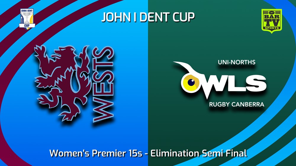 230813-John I Dent (ACT) Elimination Semi Final - Women's Premier 15s - Wests Lions v UNI-North Owls Slate Image