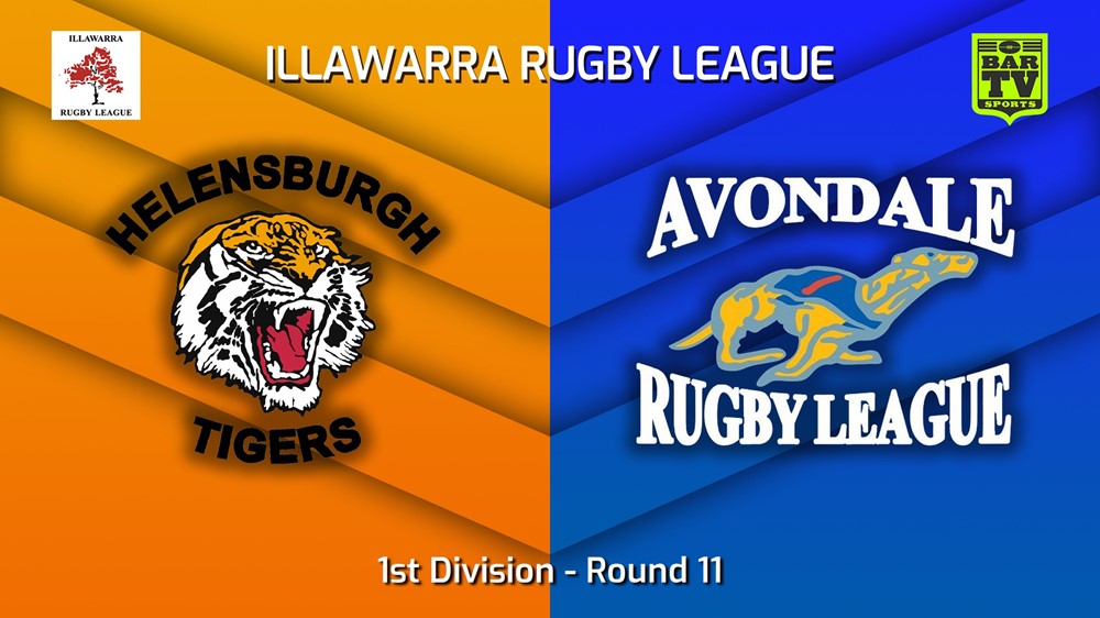 220716-Illawarra Round 11 - 1st Division - Helensburgh Tigers v Avondale Greyhounds Minigame Slate Image