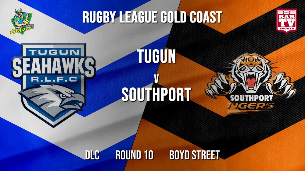 RLGC Round 10 - DLC - Tugun Seahawks v Southport Tigers Slate Image