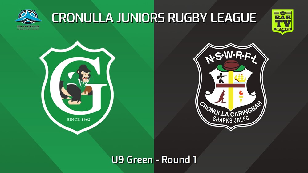 240413-Cronulla Juniors Round 1 - U9 Green - Gymea Gorillas v Cronulla Caringbah Slate Image
