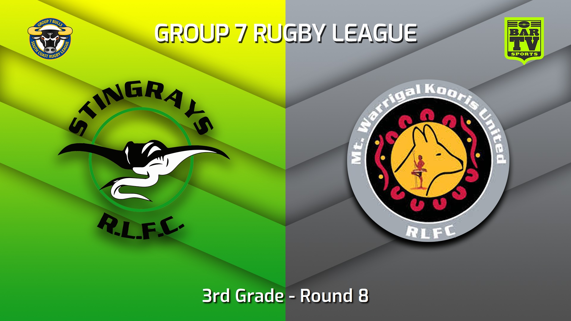 230528-South Coast Round 8 - 3rd Grade - Stingrays of Shellharbour v Mt Warrigal Kooris Slate Image