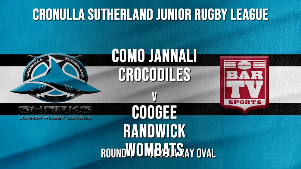 Cronulla JRL Round 4 - U/18 - Como Jannali Crocodiles v Coogee Randwick Wombats Slate Image