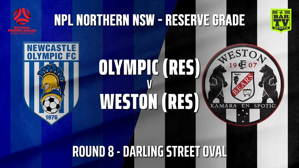 210522-NPL NNSW RES Round 8 - Newcastle Olympic v Weston Workers FC Slate Image