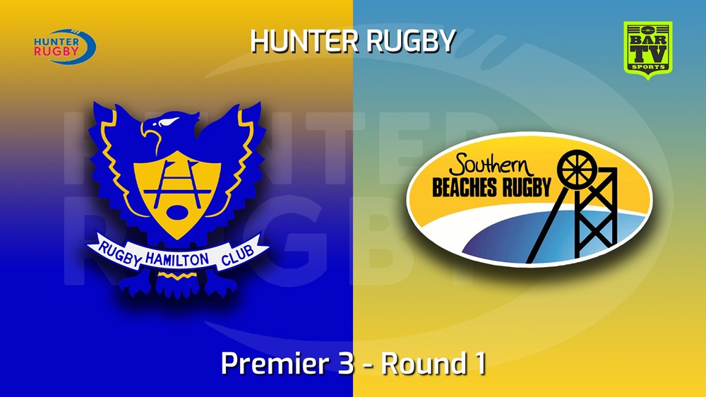220423-Hunter Rugby Round 1 - Premier 3 - Hamilton Hawks v Southern Beaches Slate Image