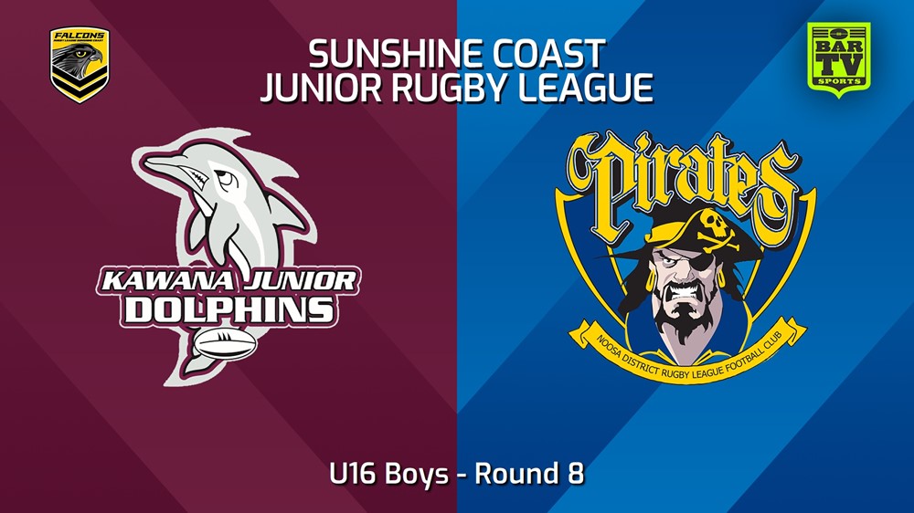 240524-video-Sunshine Coast Junior Rugby League Round 8 - U16 Boys - Kawana Dolphins JRL v Noosa Pirates JRL Minigame Slate Image