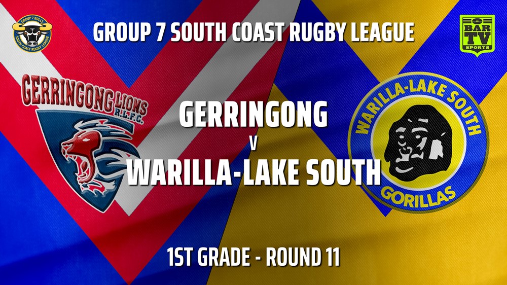 MINI GAME: South Coast Round 11 - 1st Grade - Gerringong v Warilla-Lake South Slate Image